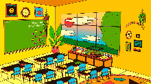 Illustration showing classroom design tactics