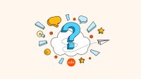 An illustrated question mark for our post about how to calm middle and high school classrooms.